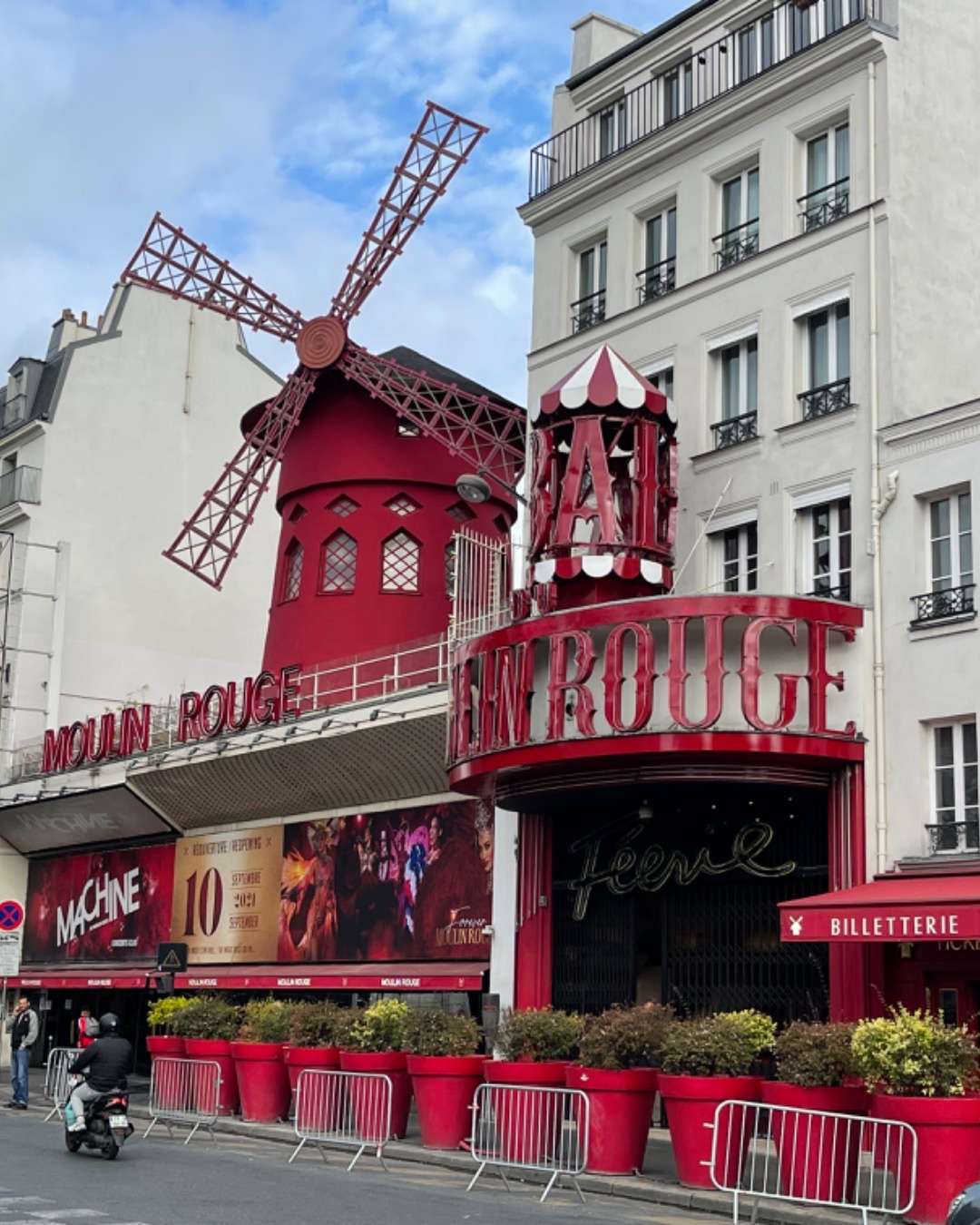 Moulin Rouge with red windmill
